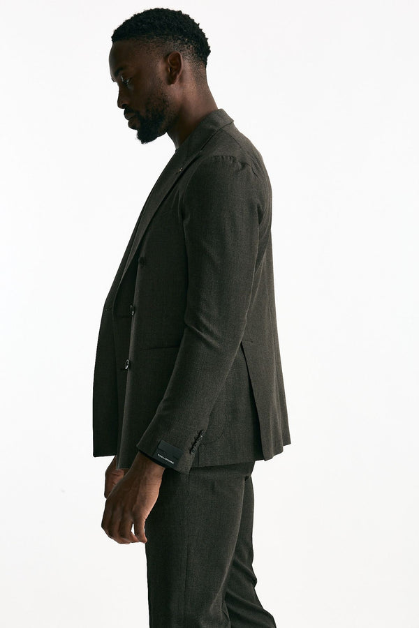 Abito doppiopetto MONTECARLO Galles marrone uomo Tagliatore