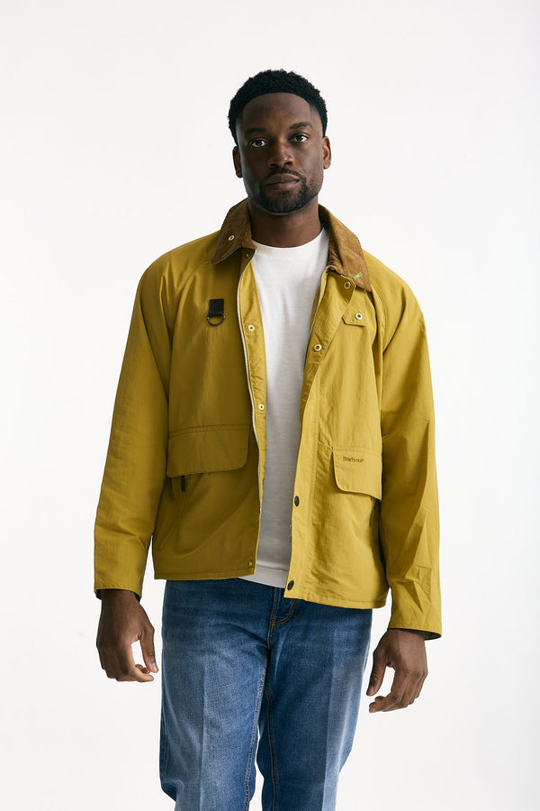 Giacca ICONS SPEY in cotone e nylon lavato giallo uomo Barbour