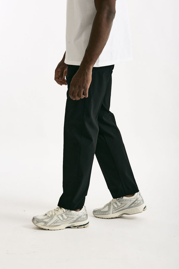 Pantalone in poliestere e lana stretch nero uomo Covert