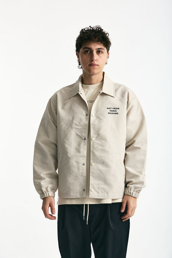 Giacca in nylon panna uomo Drôle de monsieur