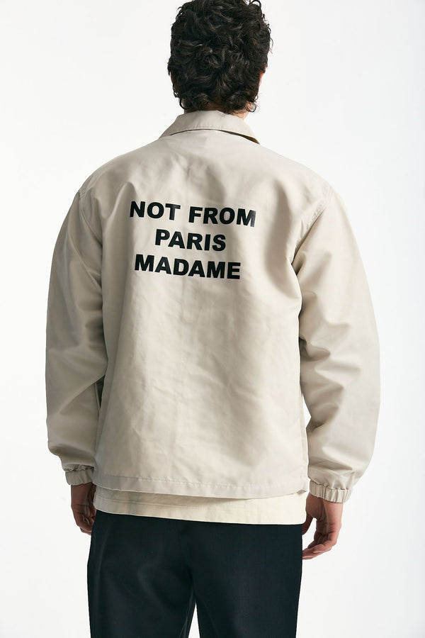 Giacca in nylon panna uomo Drôle de monsieur