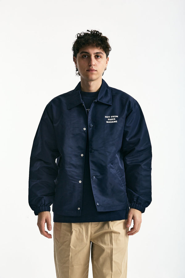 Giubbino in nylon blu uomo Drôle de monsieur