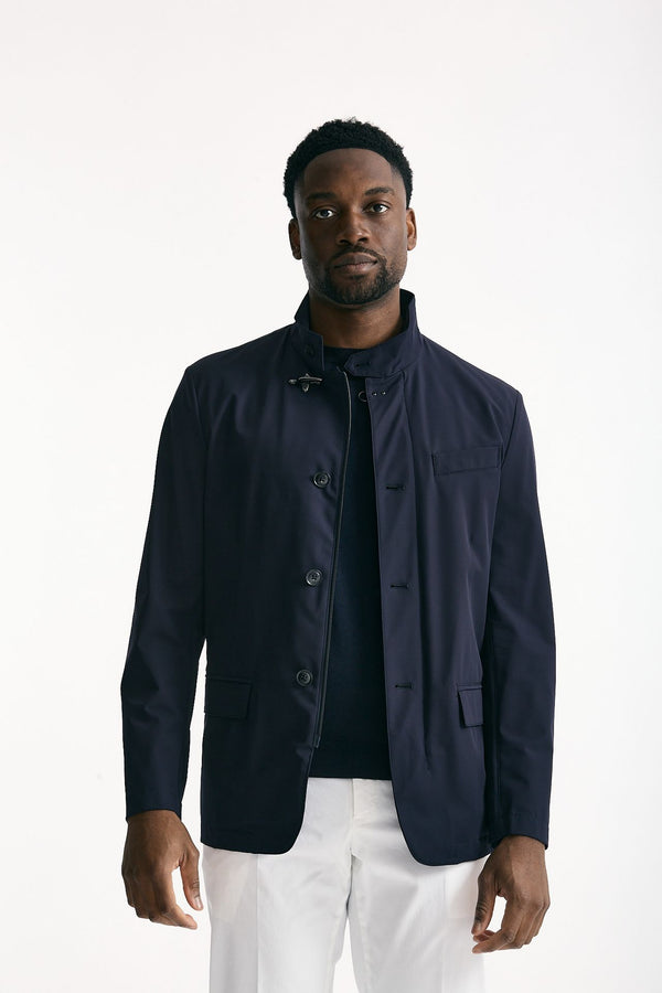 Giacca in nylon stretch blu uomo Fay