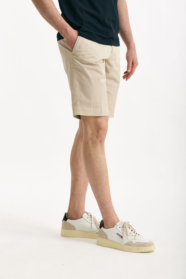 Bermuda in cotone stretch beige uomo Fay