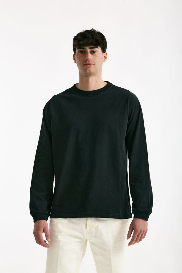 T-shirt in cotone nero uomo Grifoni