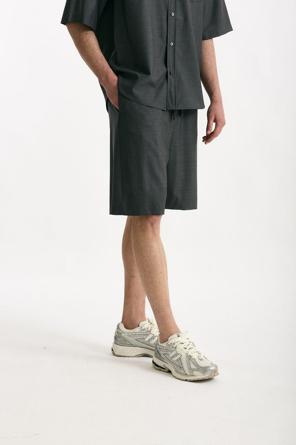 Bermuda in lana ferma grigio uomo Grifoni