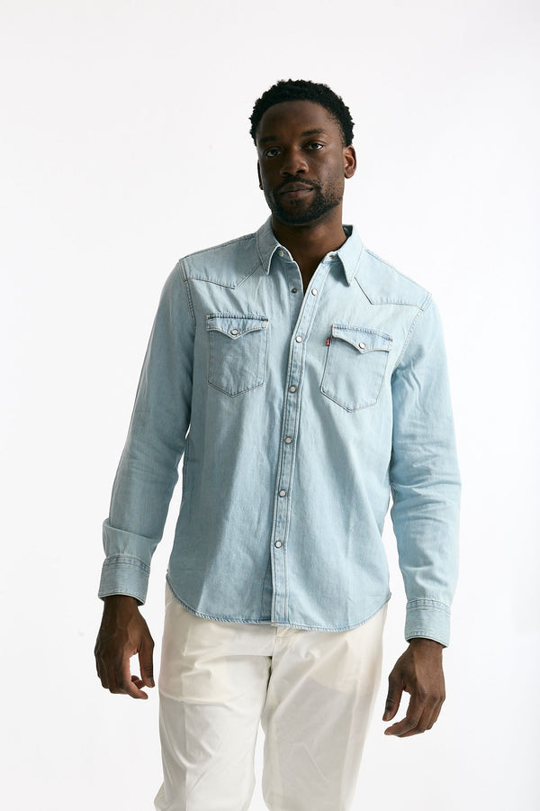 Camicia in denim lavaggio chiaro uomo Levi's