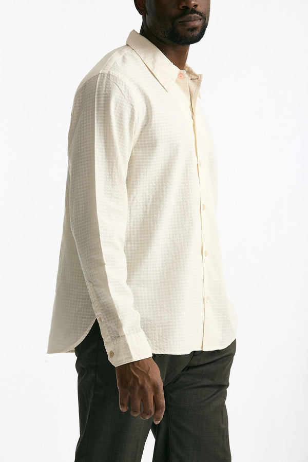 Camicia in cotone operato panna uomo Paul smith