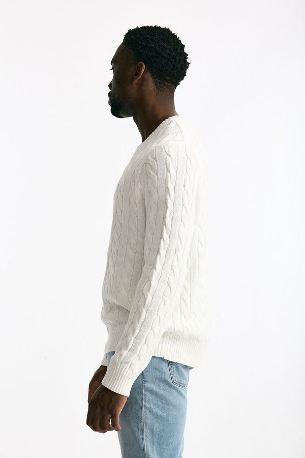 Maglia in cotone bianco uomo Polo ralph lauren