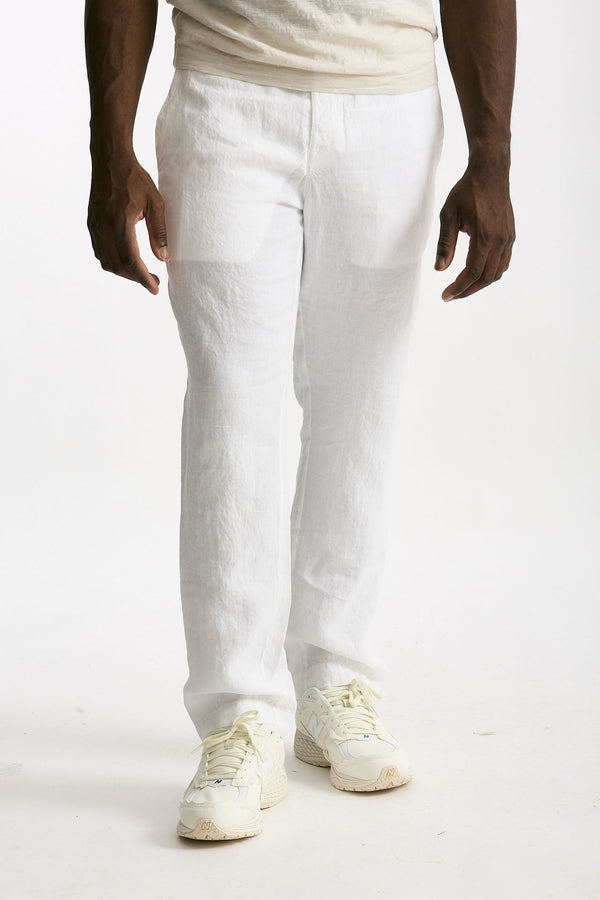 Pantalone in lino bianco uomo Transit uomo