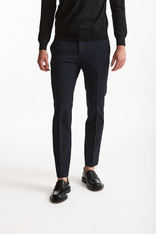 Pantalone in lana stretch EDGE- DIECI blu uomo Pt torino
