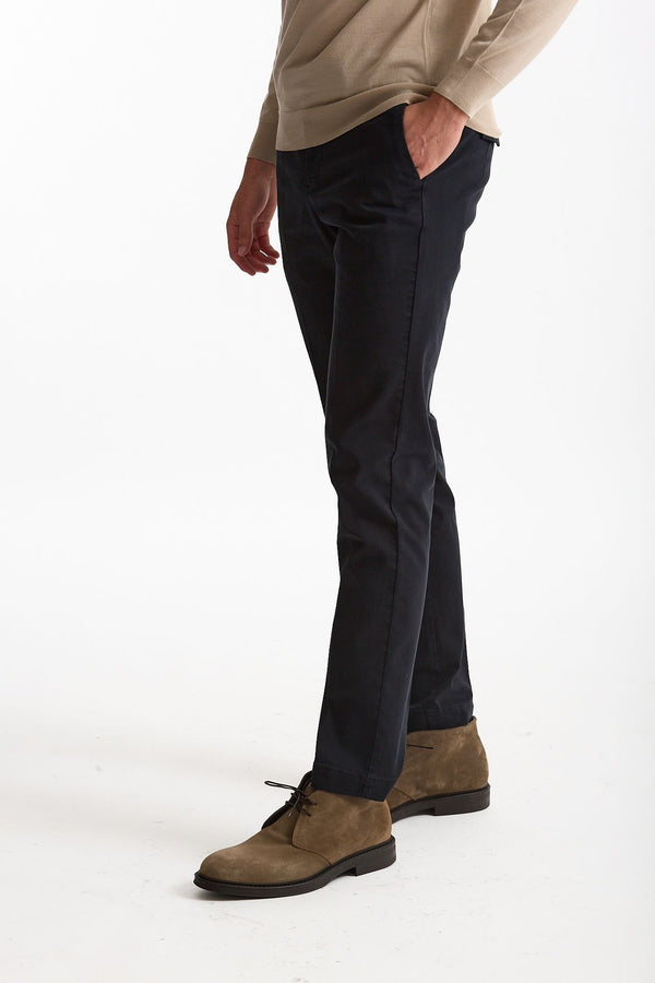 Pantalone STYLE- MASTER in cotone stretch lavato blu uomo Pt torino