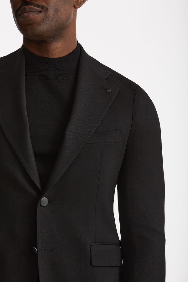 Giacca PINO LERARIO monopetto nero uomo Tagliatore