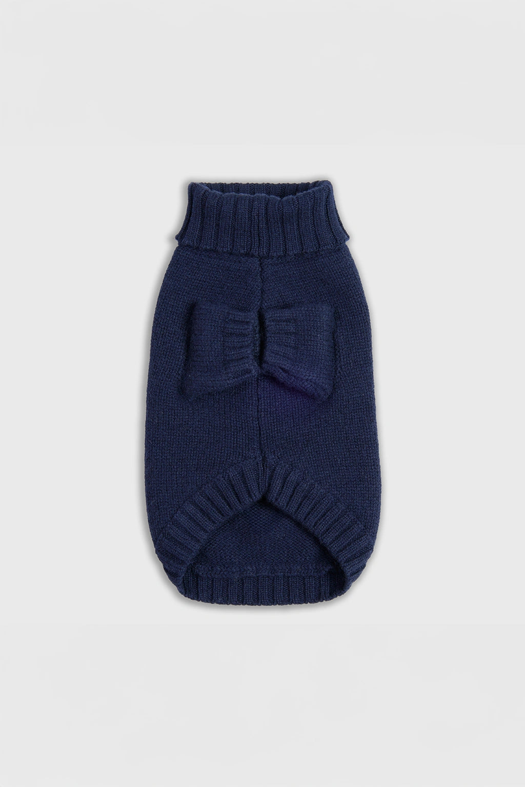 Maglia doggy in lana e cachemire blu donna Twinies - 2