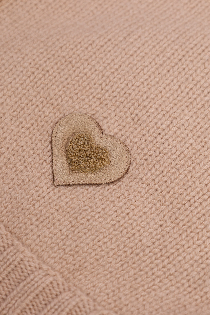 Maglia in lana e cachemire cammello donna Twinies - 6