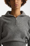 Maglia con zip grigio donna Grifoni - 6