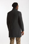 Cappotto monopetto double coat spigato grigio uomo Fay - 3
