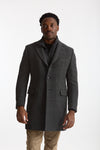Cappotto monopetto double coat spigato grigio uomo Fay - 6