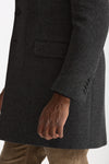 Cappotto monopetto double coat spigato grigio uomo Fay - 7