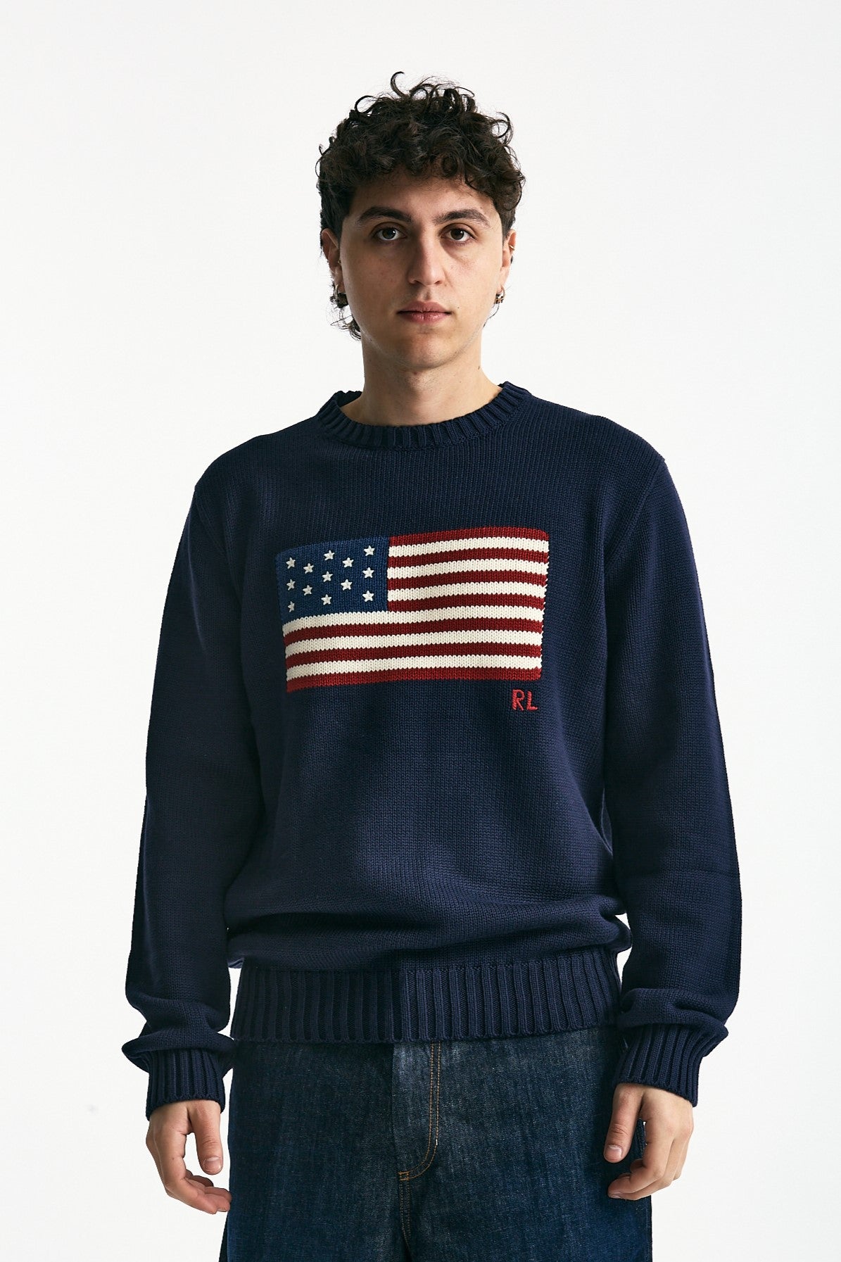 Maglia in cotone blu uomo Polo ralph lauren - 1