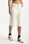 Bermuda in cotone e lino vita alta donna Haikure - 4