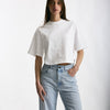 T-shirt girocollo crop bianco donna Grifoni - 6