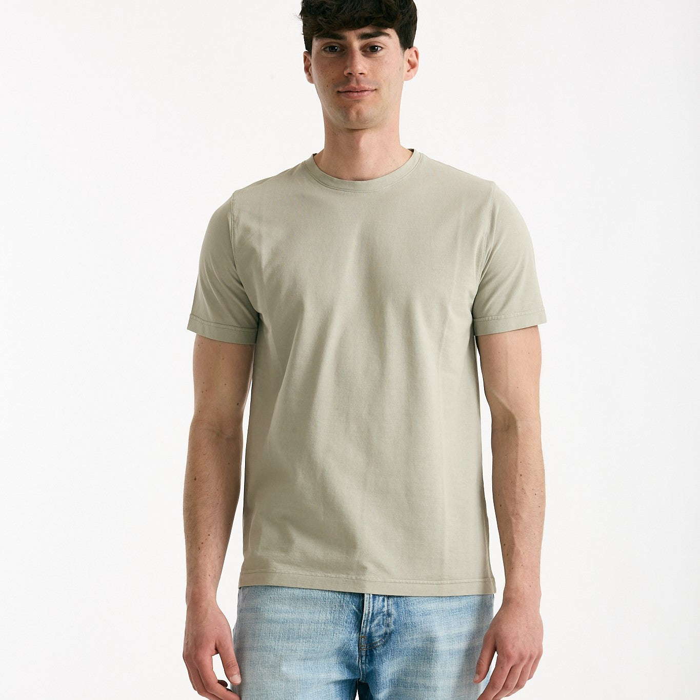 T shirt in cotone beige uomo ( p - s ) - 6