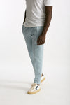 Pantalone azzurro Cotone e lino uomo Incotex - 2