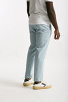 Pantalone azzurro Cotone e lino uomo Incotex - 4