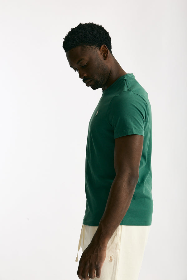 T-shirt in cotone verde smeraldo uomo Polo ralph lauren