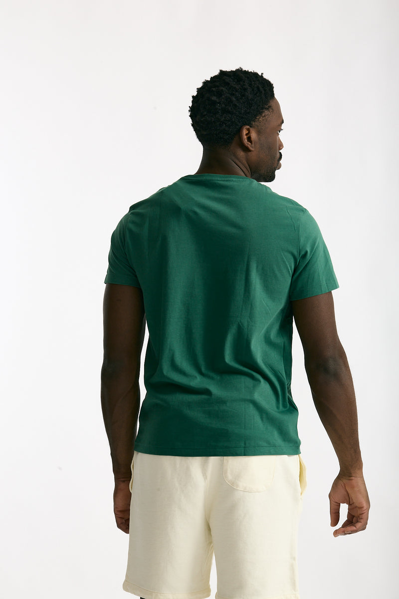 T-shirt in cotone verde smeraldo uomo Polo ralph lauren - 3