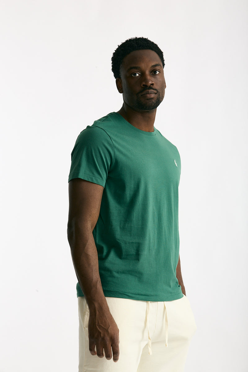 T-shirt in cotone verde smeraldo uomo Polo ralph lauren - 4