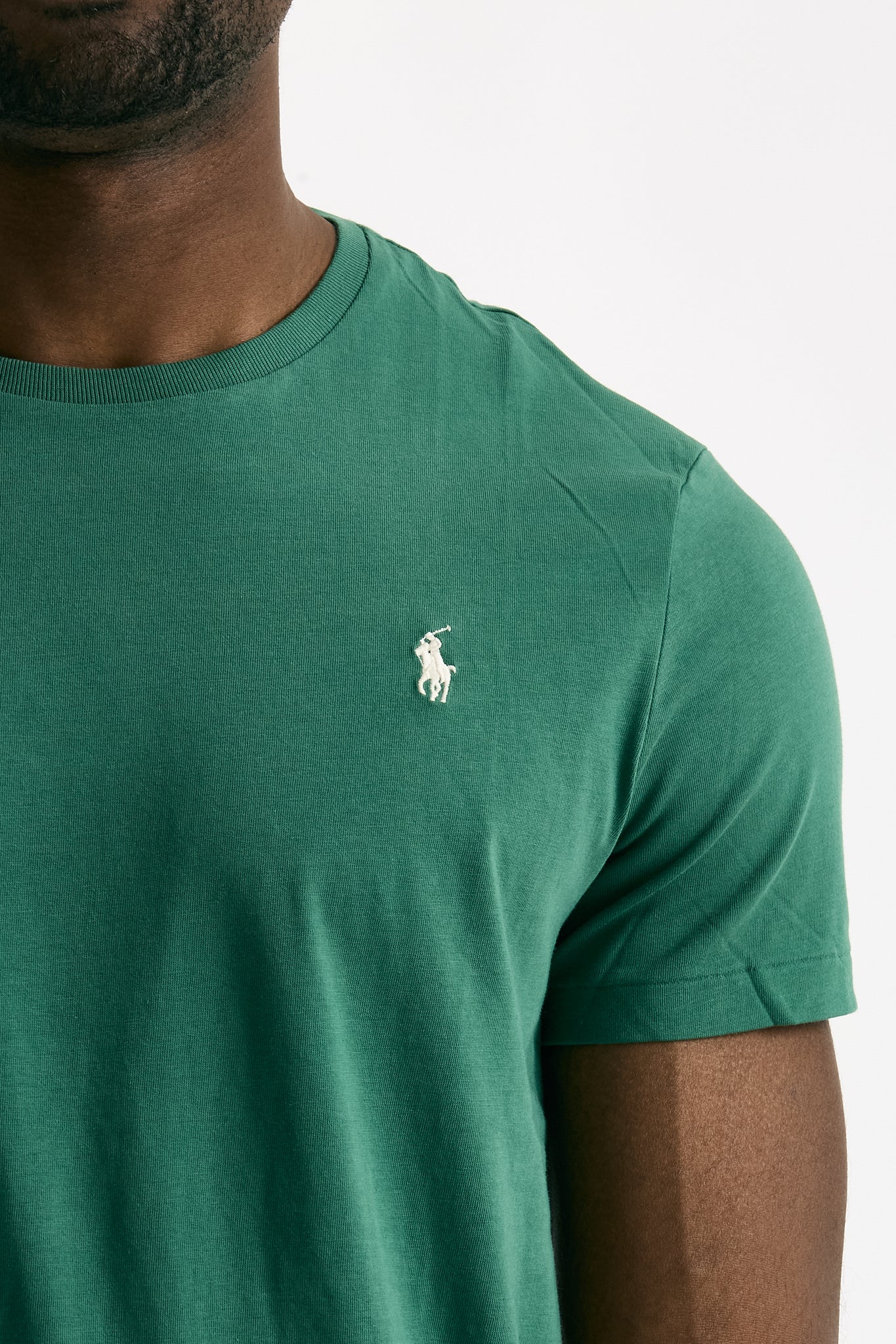 T-shirt in cotone verde smeraldo uomo Polo ralph lauren - 5