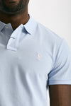 Polo in cotone piquet azzurro uomo Polo ralph lauren - 5