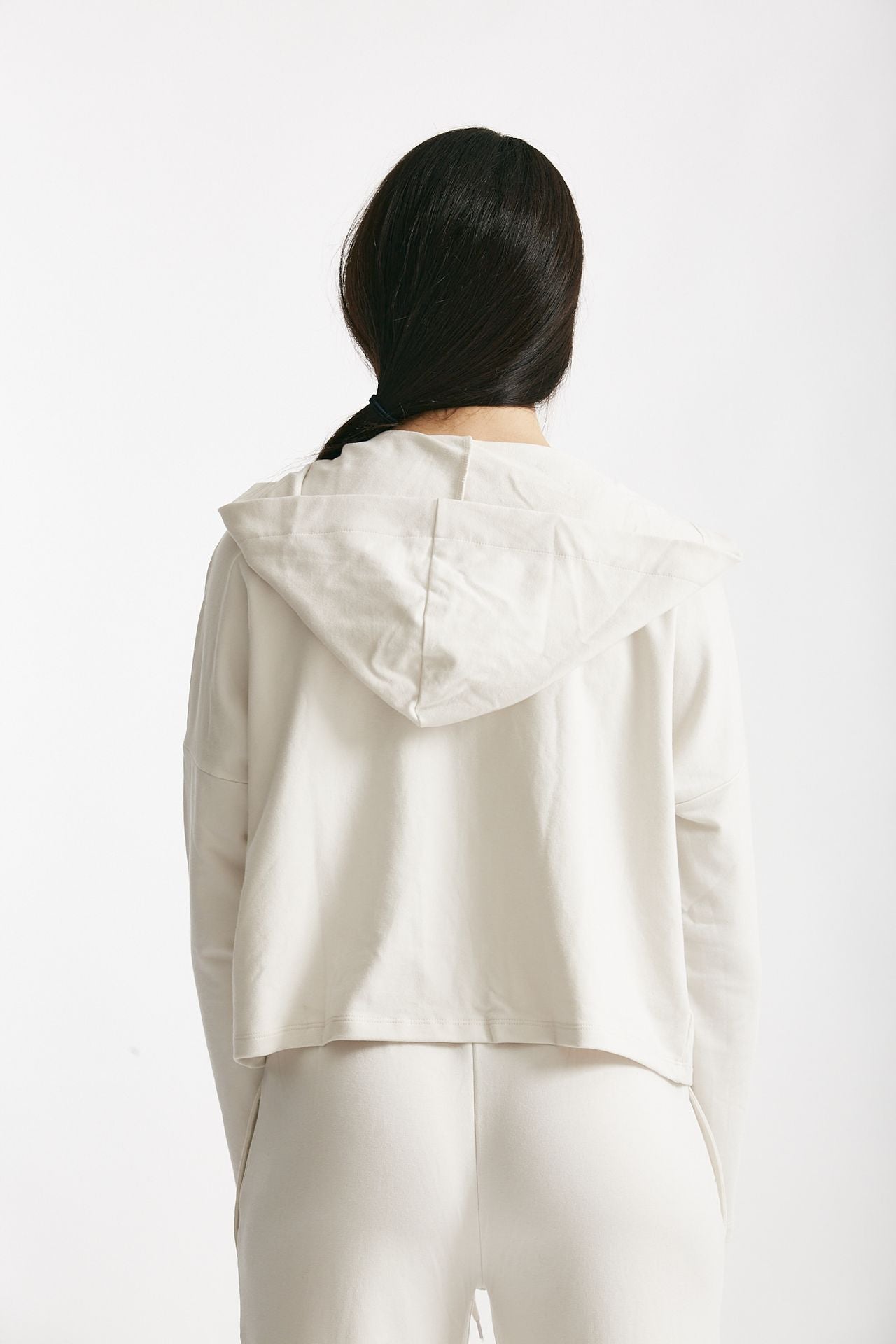 felpa in cotone leggero panna donna Anonym apparel - 3