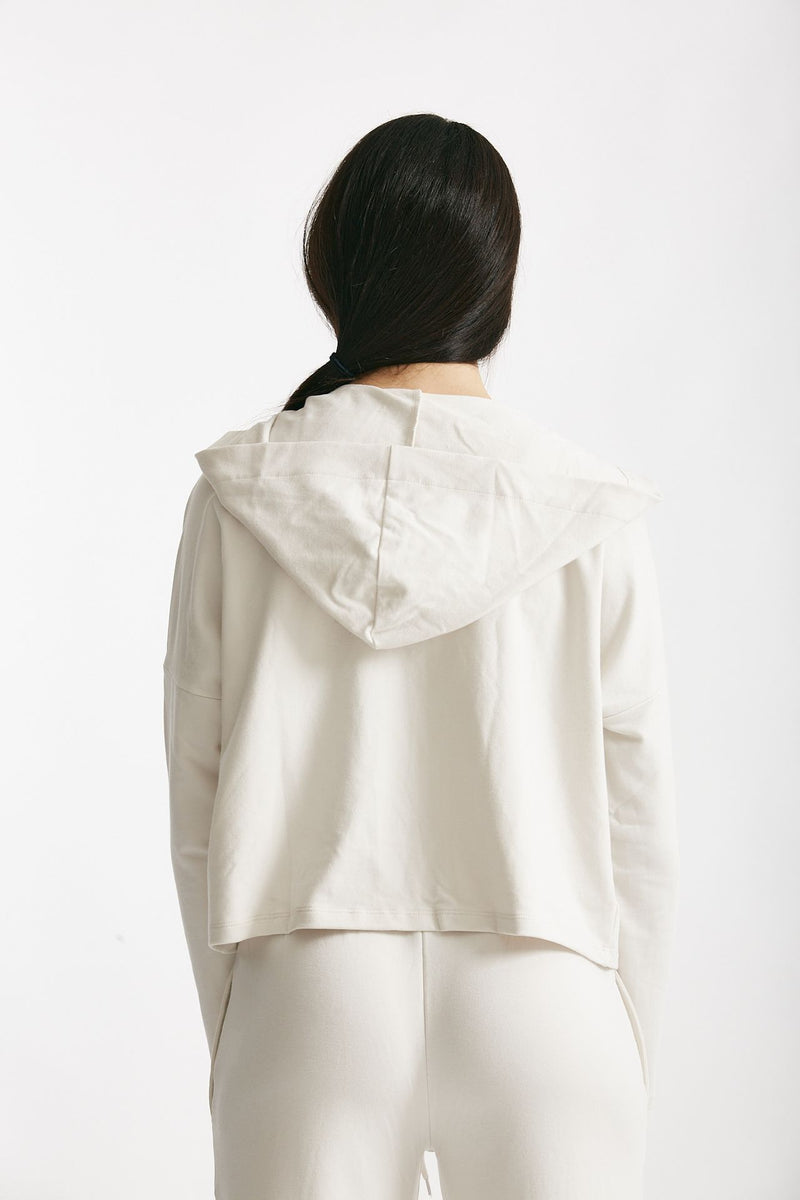 felpa in cotone leggero panna donna Anonym apparel - 3