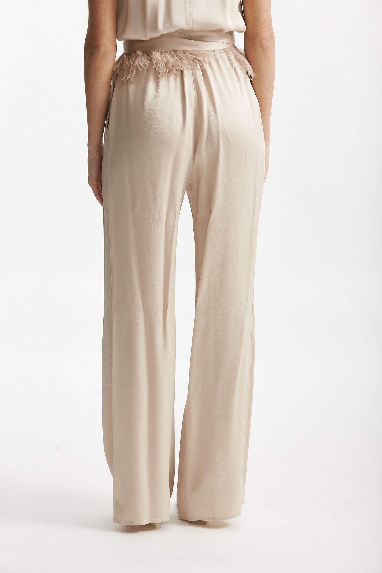 tuta in viscosa rosa cipria donna Antonelli firenze - 4