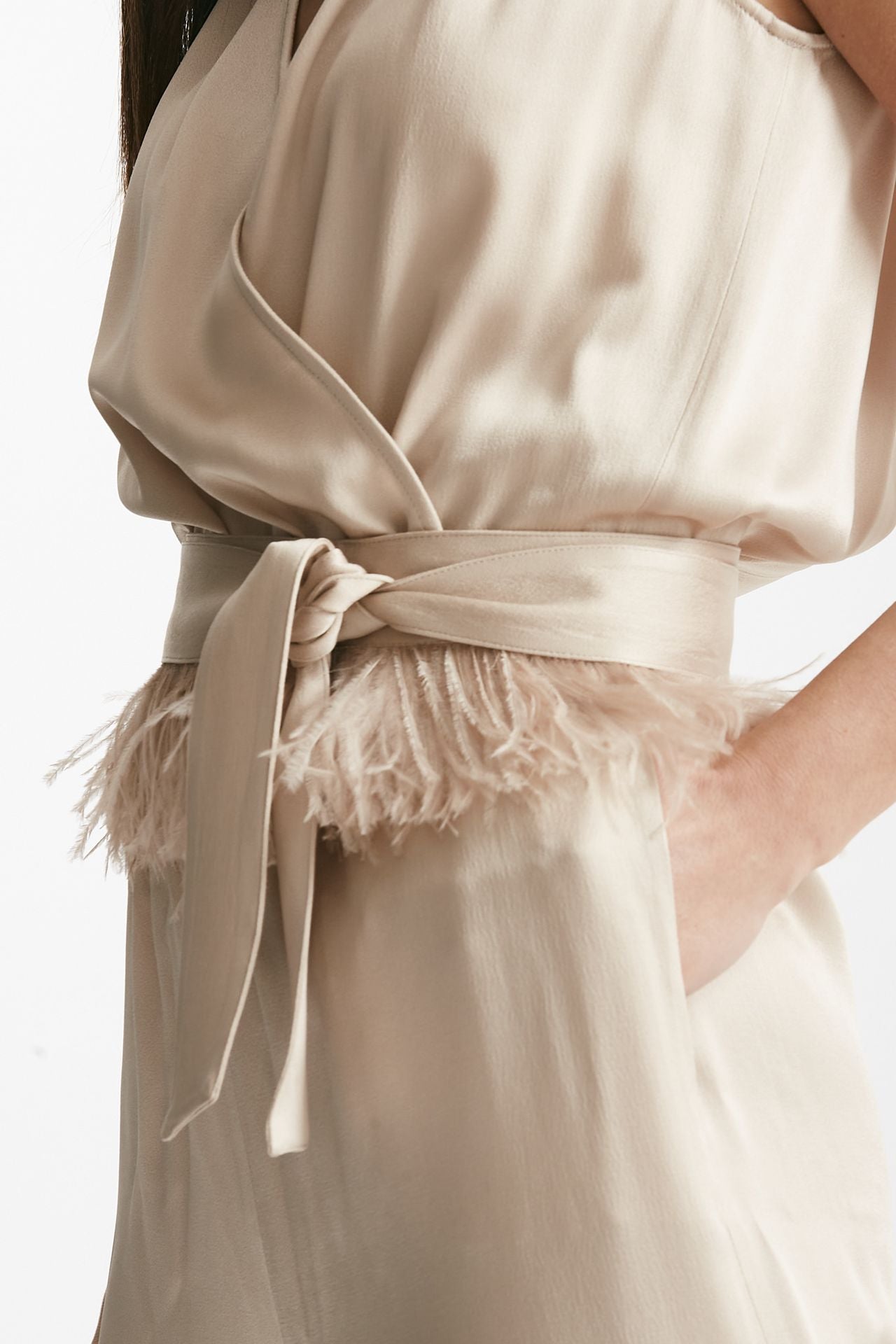 tuta in viscosa rosa cipria donna Antonelli firenze - 7