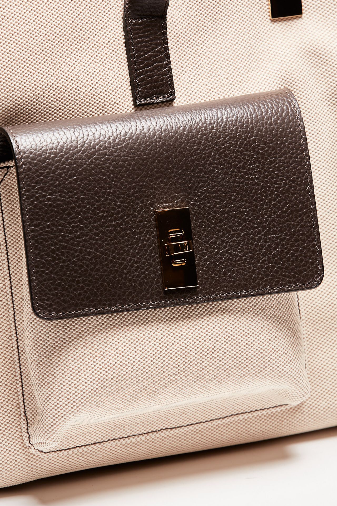 borsa in pelle e canvas soledad testa di moro donna Avenue 67 - 6