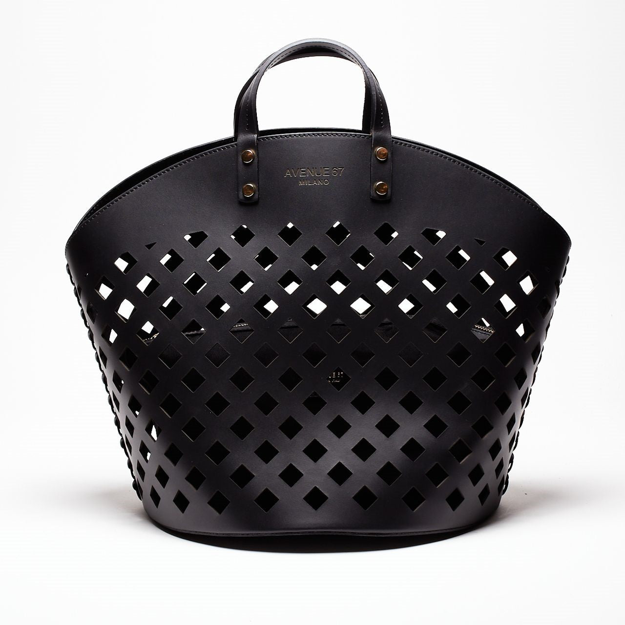 borsa shopper eliza in pelle nero donna Avenue 67 - 1