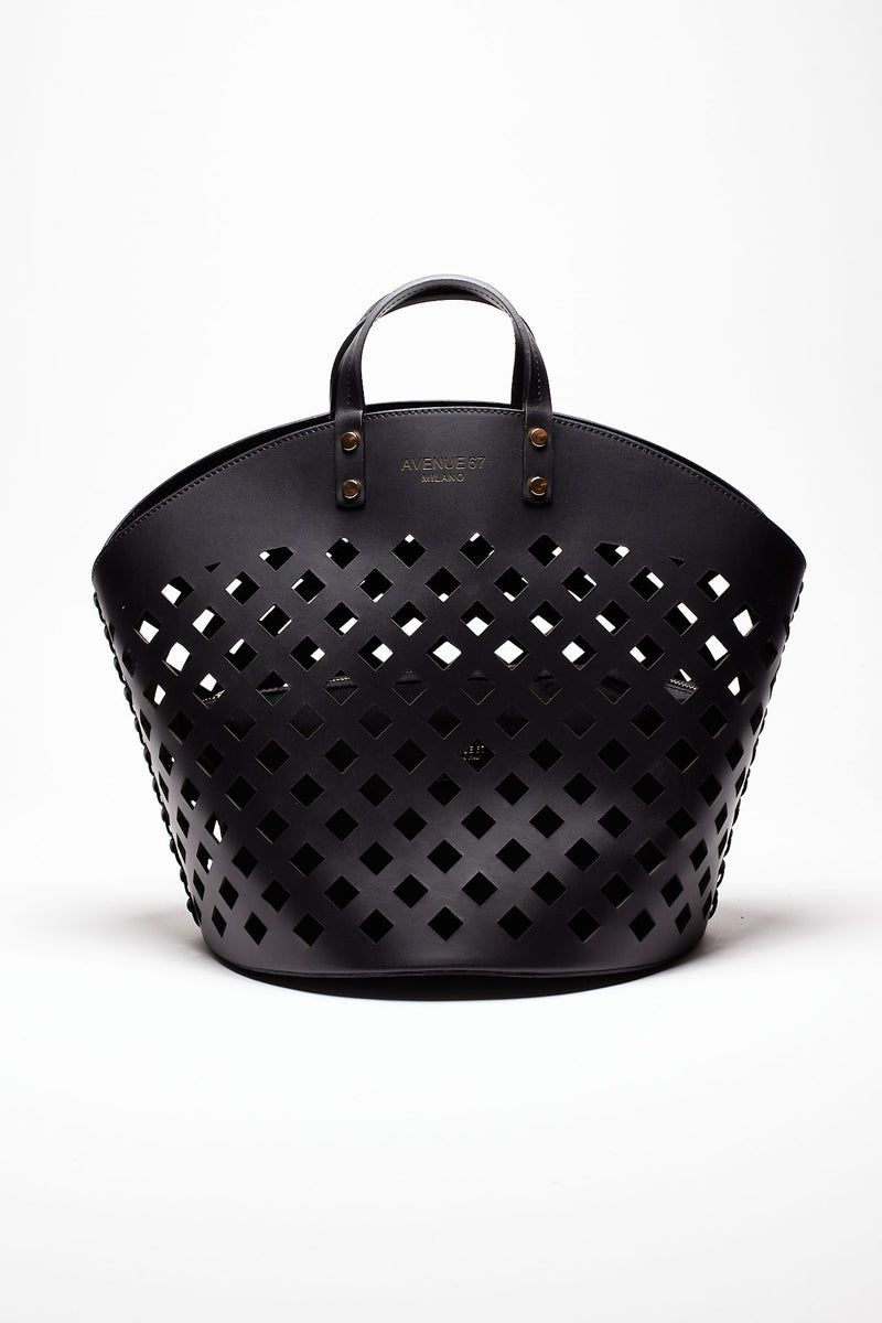 borsa shopper eliza in pelle nero donna Avenue 67 - 2