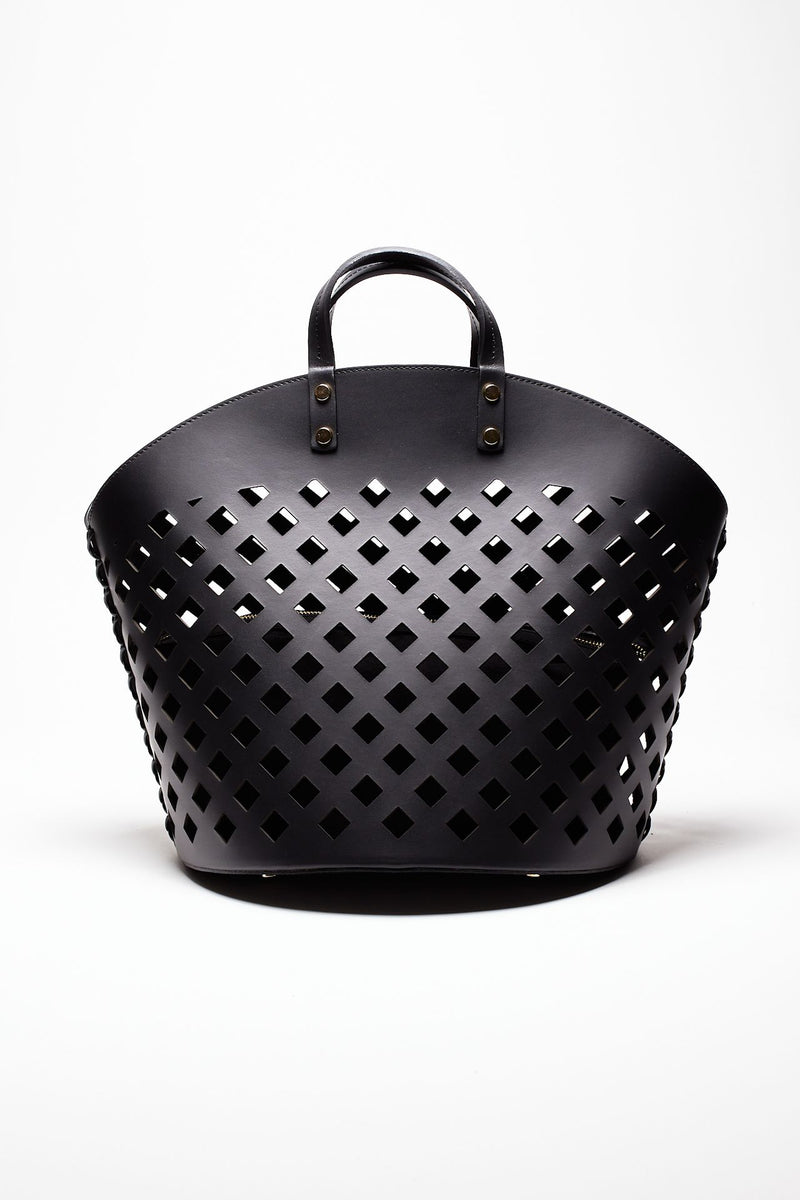 borsa shopper eliza in pelle nero donna Avenue 67 - 4