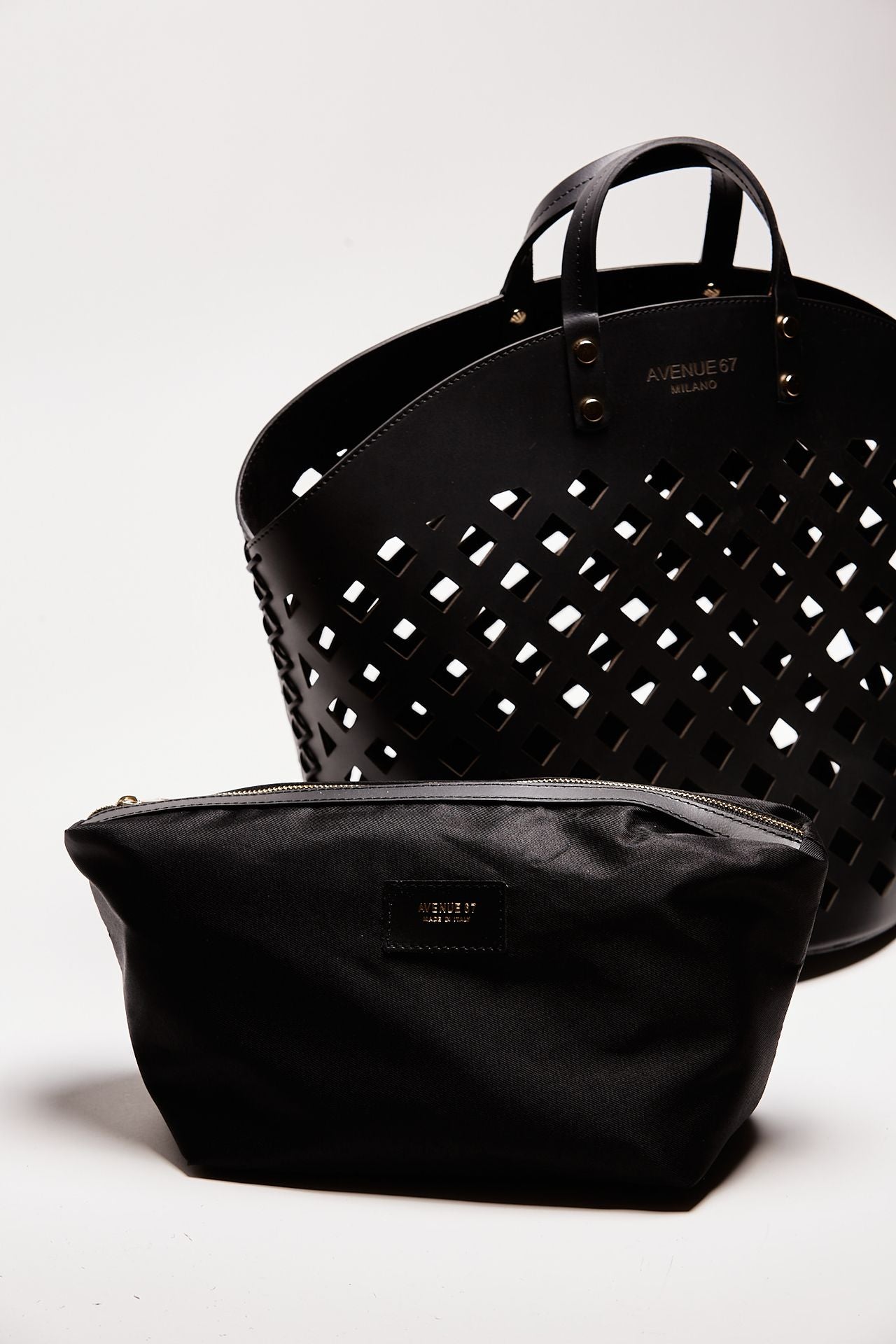 borsa shopper eliza in pelle nero donna Avenue 67 - 6