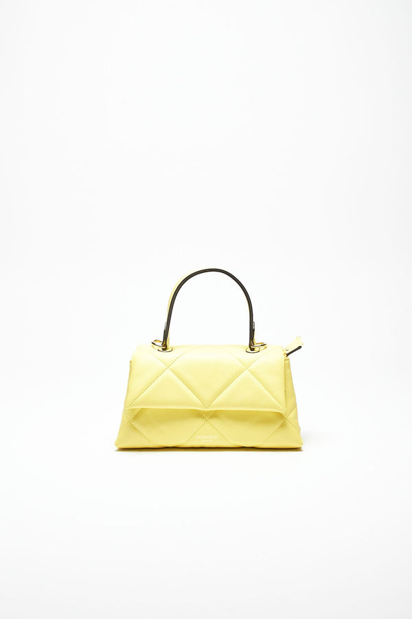 borsa demetra in pelle giallo donna Avenue 67