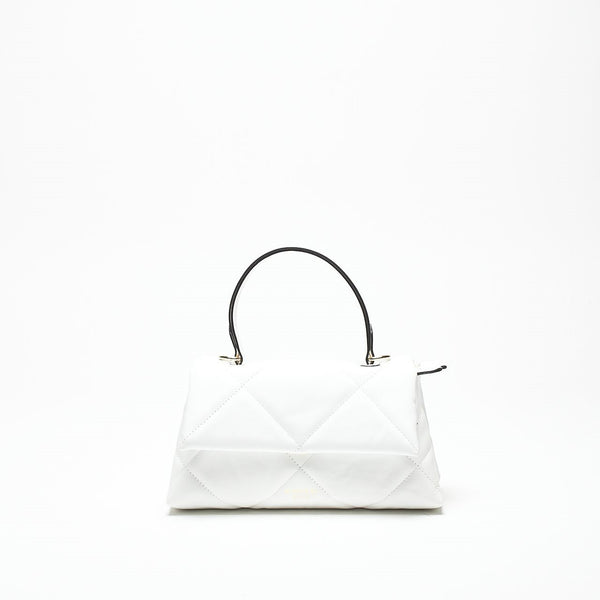 borsa trapuntata demetra in pelle bianco donna Avenue 67