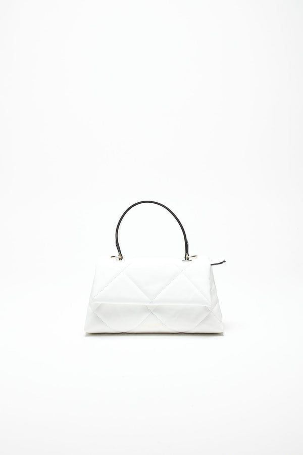 borsa trapuntata demetra in pelle bianco donna Avenue 67