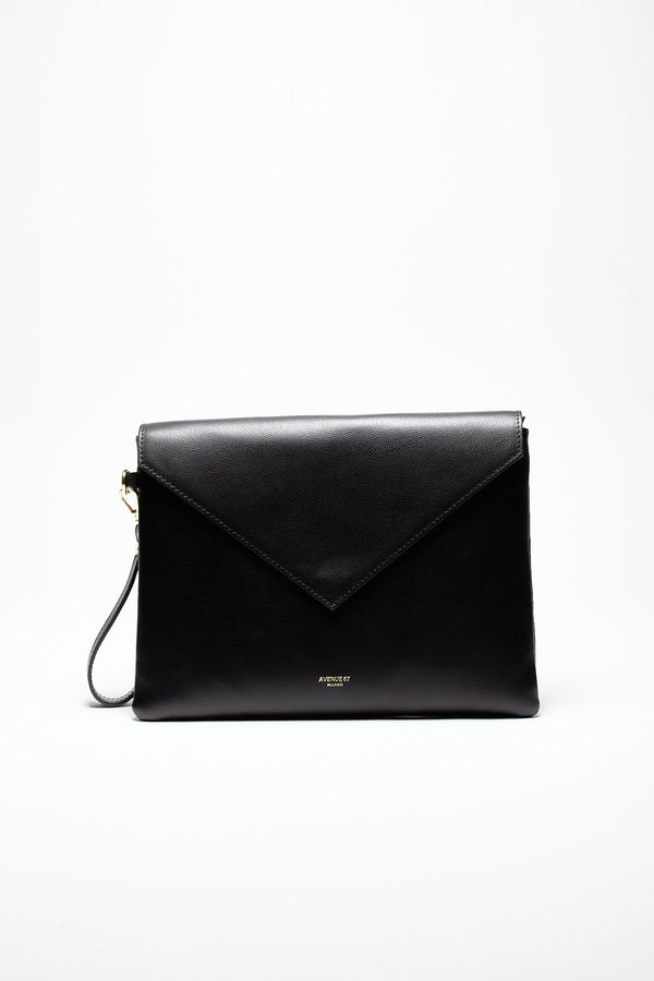 busta bonnie in pelle palmelato nero donna Avenue 67