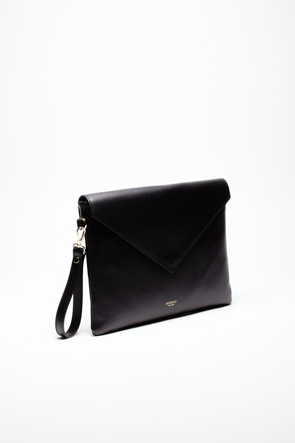 busta bonnie in pelle palmelato nero donna Avenue 67