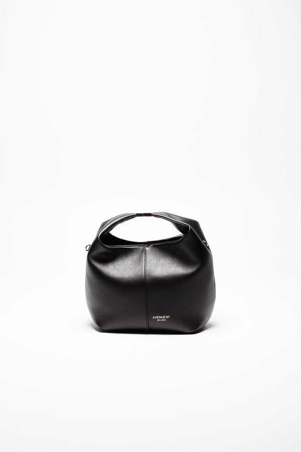 borsa morbida morgana in pelle sauvage nero donna Avenue 67