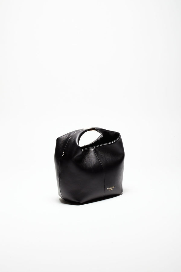 borsa morbida morgana in pelle sauvage nero donna Avenue 67